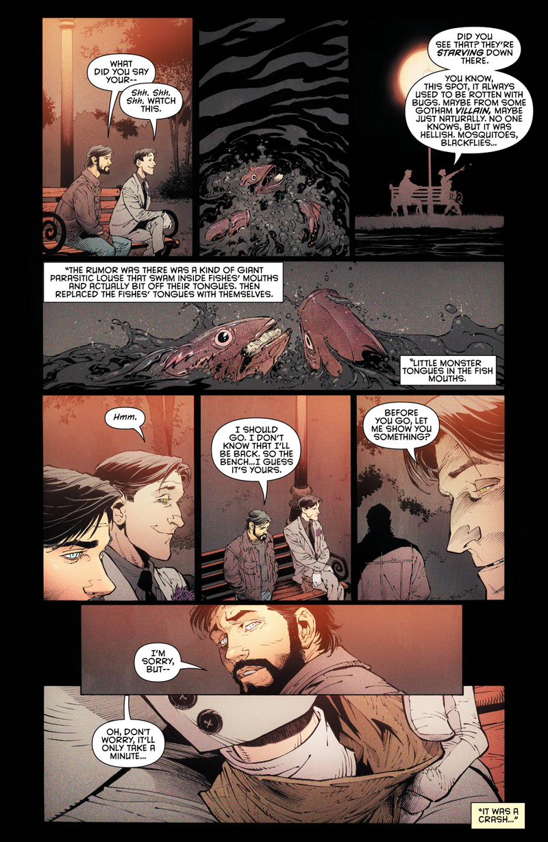 Illustration for article titled Exclusive DC preview: Bruce and the Joker have an ominous chat in Batman #48